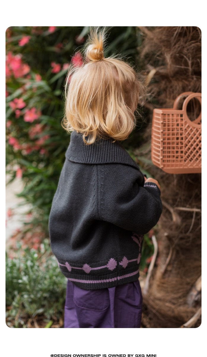 カーディガン・パーカー 長袖カーディガン ウール混紡 ビッグカラー レトロ アウター【mh0011328】