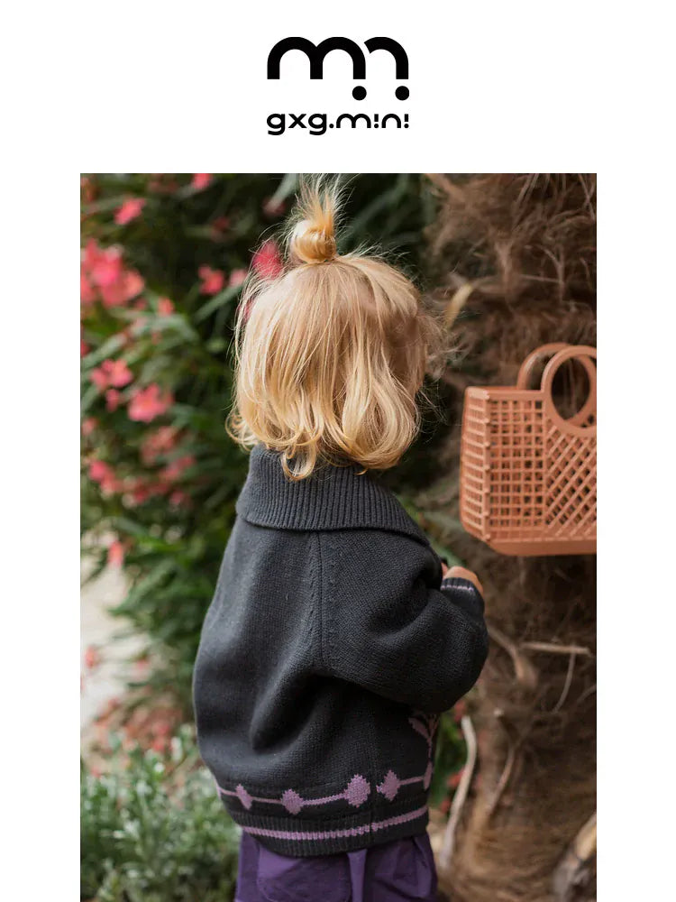 カーディガン・パーカー 長袖カーディガン ウール混紡 ビッグカラー レトロ アウター【mh0011328】