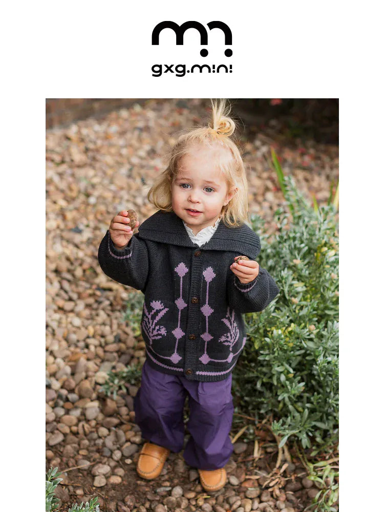 カーディガン・パーカー 長袖カーディガン ウール混紡 ビッグカラー レトロ アウター【mh0011328】