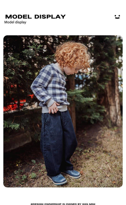 デニムパンツ ロングパンツ デニム素材 バルーンシルエット ゆったり 無地【mh0011329】