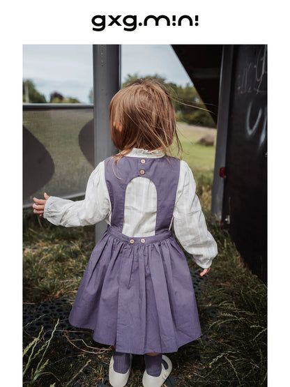 ノースリーブワンピース ジャンパースカート 無地 サロペットワンピース プリンセスライン【mh0011336】