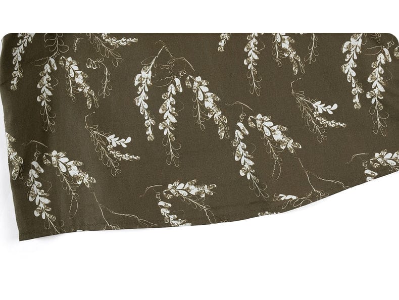 長袖シャツ・ブラウス 長袖Tシャツ ビッグカラー 綿100% 北欧風 プリント ブラウス風【mh0011306】