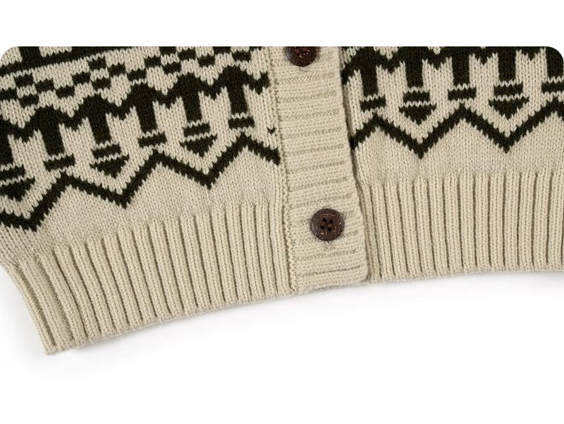ベスト ニットベスト フェアアイル柄 ウール混紡 Vネック プルオーバー【mh0011313】