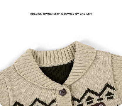 ベスト ニットベスト フェアアイル柄 ウール混紡 Vネック プルオーバー【mh0011313】