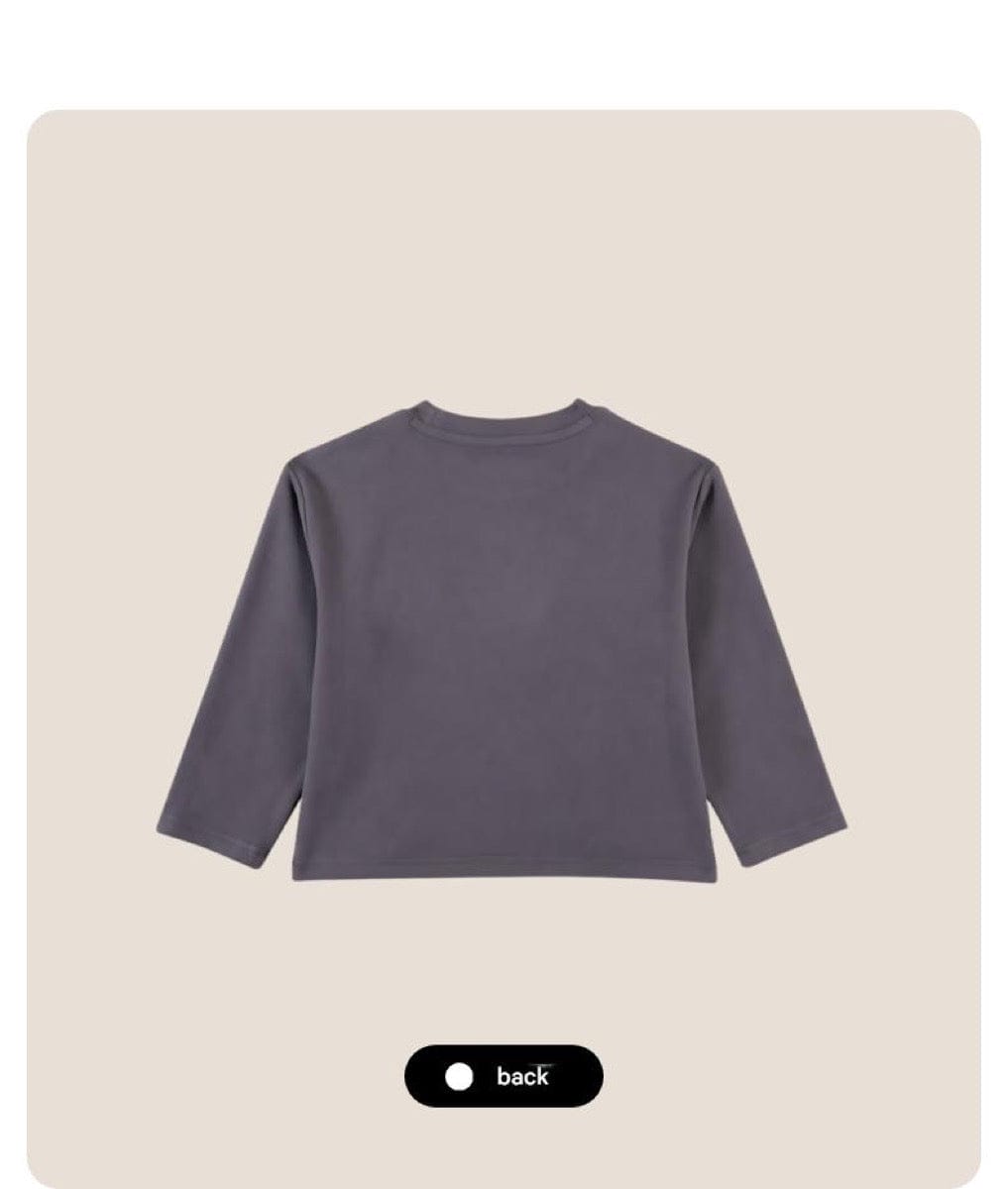 長袖Tシャツ 長袖Tシャツ クルーネック アップリケ プリント 綿素材 ストレッチ【mh0011327】