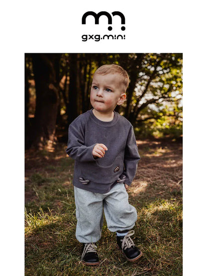 長袖Tシャツ 長袖Tシャツ クルーネック アップリケ プリント 綿素材 ストレッチ【mh0011327】