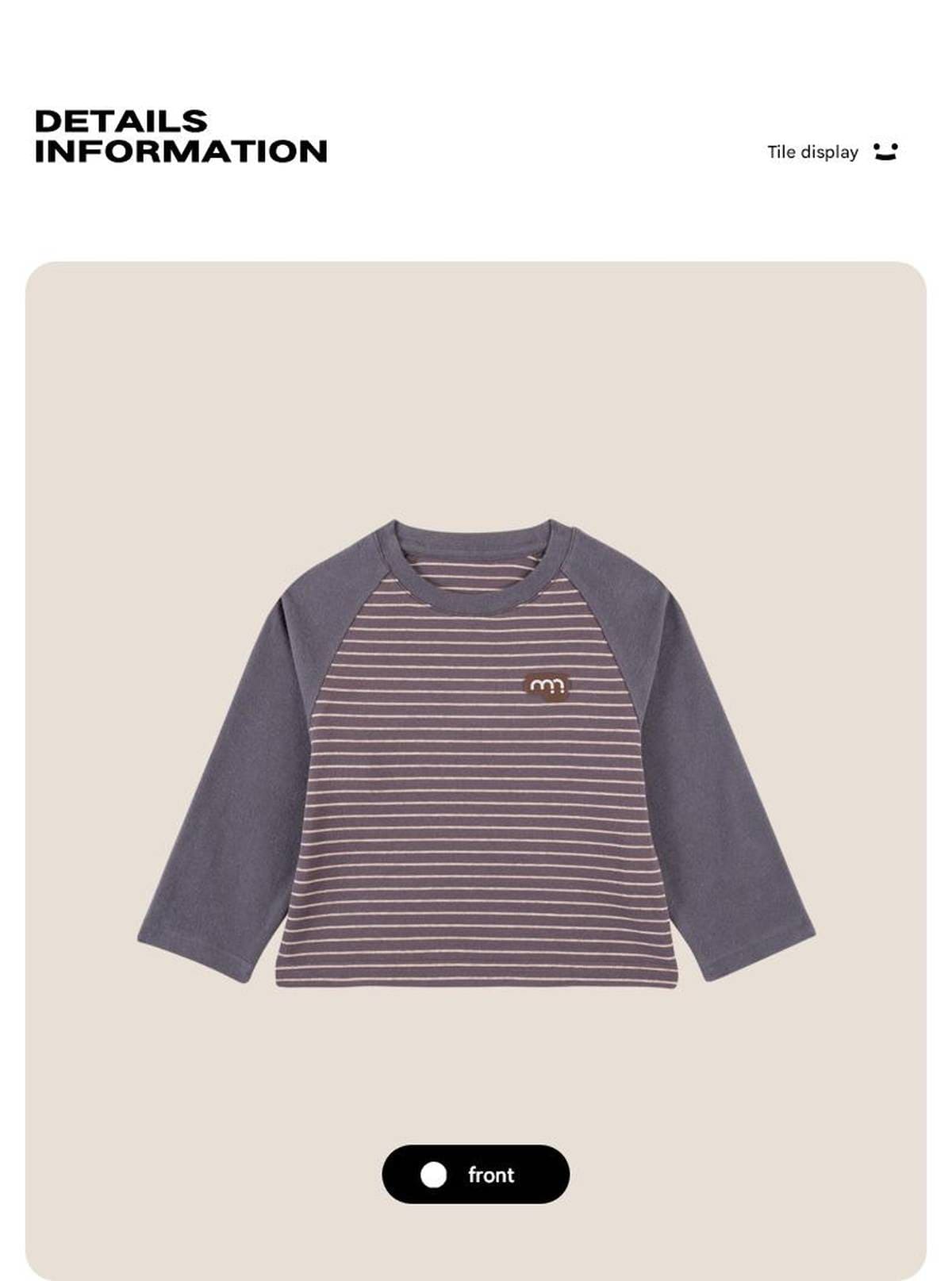 長袖Tシャツ 長袖Tシャツ クルーネック ボーダー柄 綿素材 ストレッチ【mh0011330】