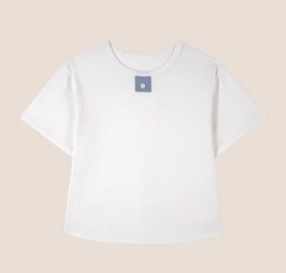 半袖Tシャツ White / 90cm simple cotton short-sleeved T-shirt【mh0009511】