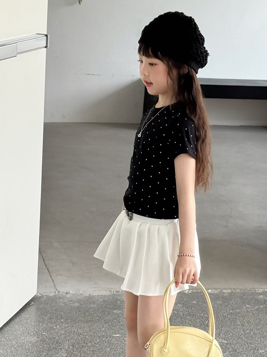 Heart Cutout Dot Tee ハート 半袖Tシャツ【mh0013070】 mamahalo kids 半袖Tシャツ