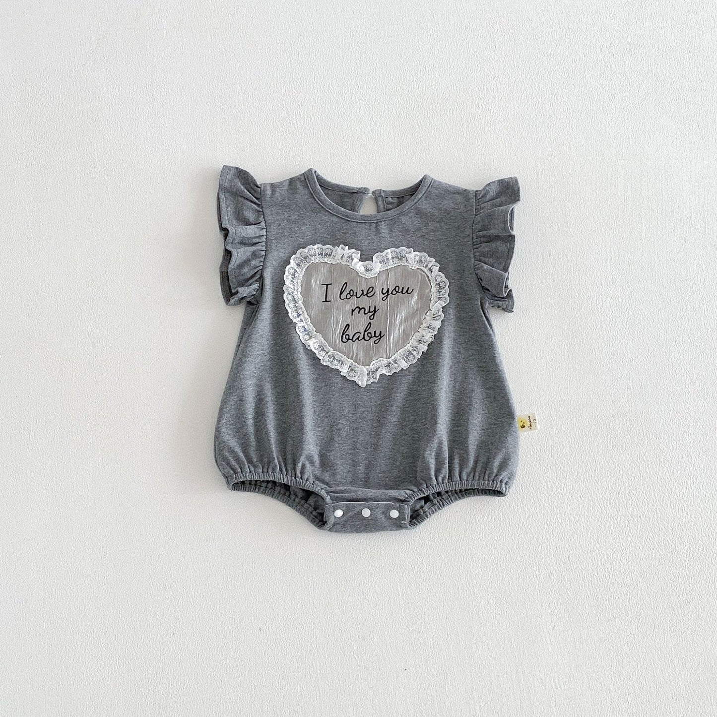Heart Flutter Romper ハート レース 半袖ロンパース【mh0013428】 angou 半袖ロンパース
