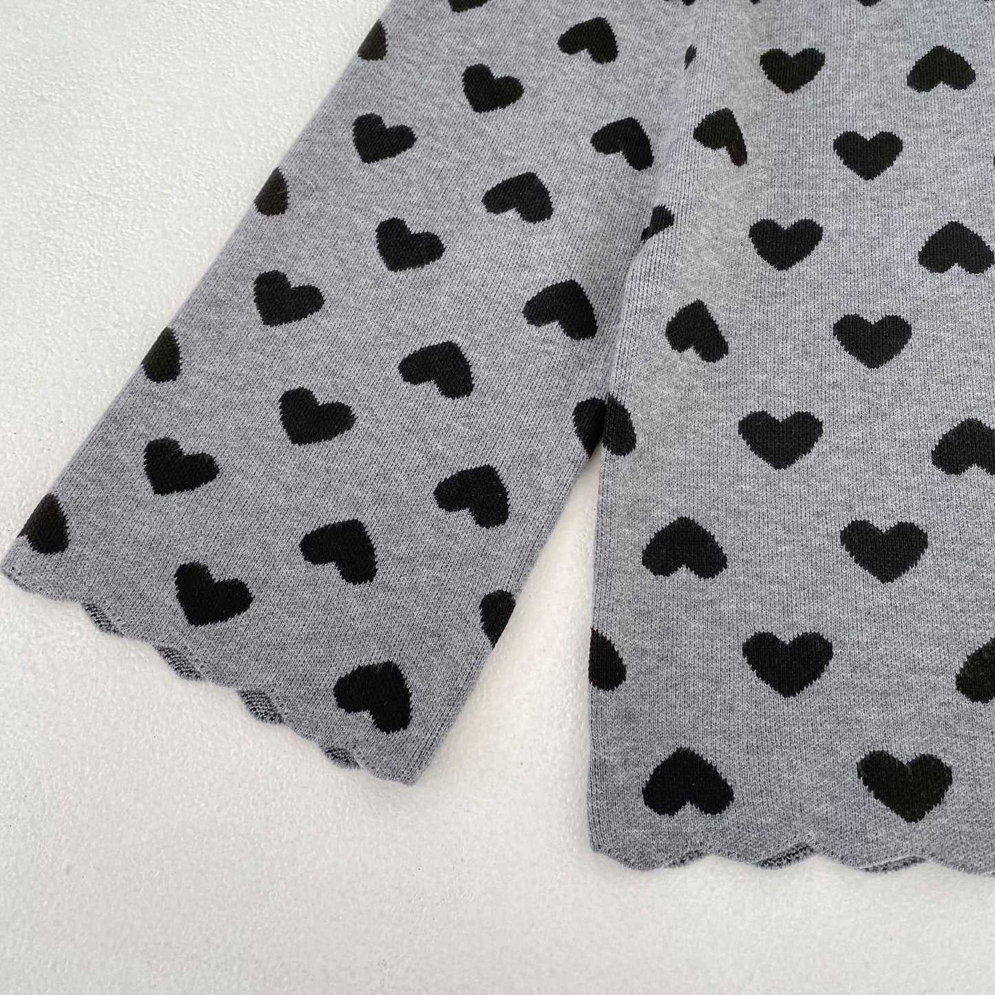 Heart Jacquard Knit Set ハート柄 ニットセットアップ【mh0012399】 Engepapa
