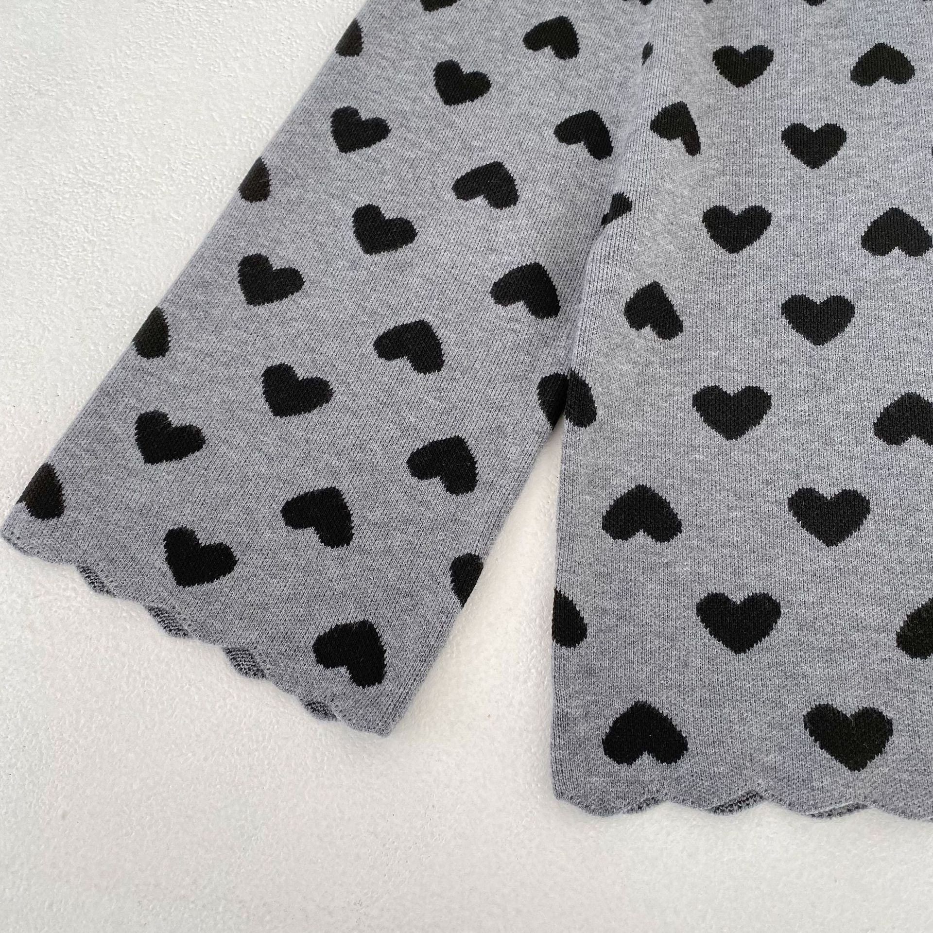 Heart Jacquard Knit Set ハート柄 ニットセットアップ【mh0012399】 Engepapa