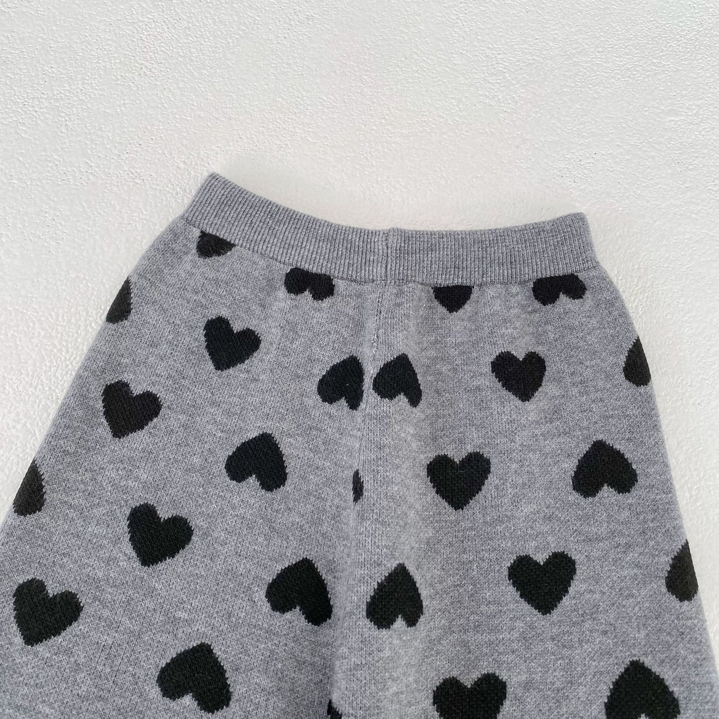 Heart Jacquard Knit Set ハート柄 ニットセットアップ【mh0012399】 Engepapa