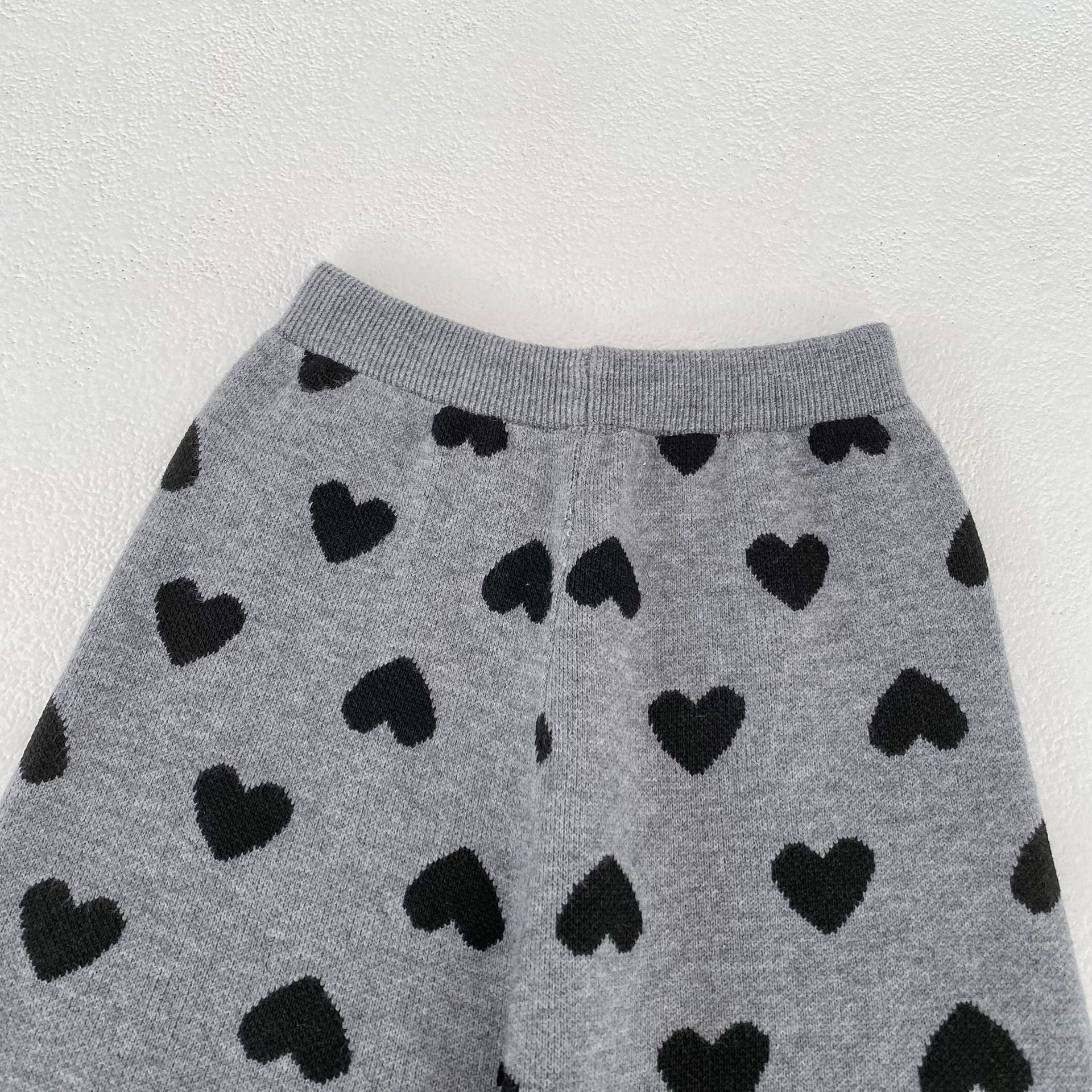 Heart Jacquard Knit Set ハート柄 ニットセットアップ【mh0012399】 Engepapa