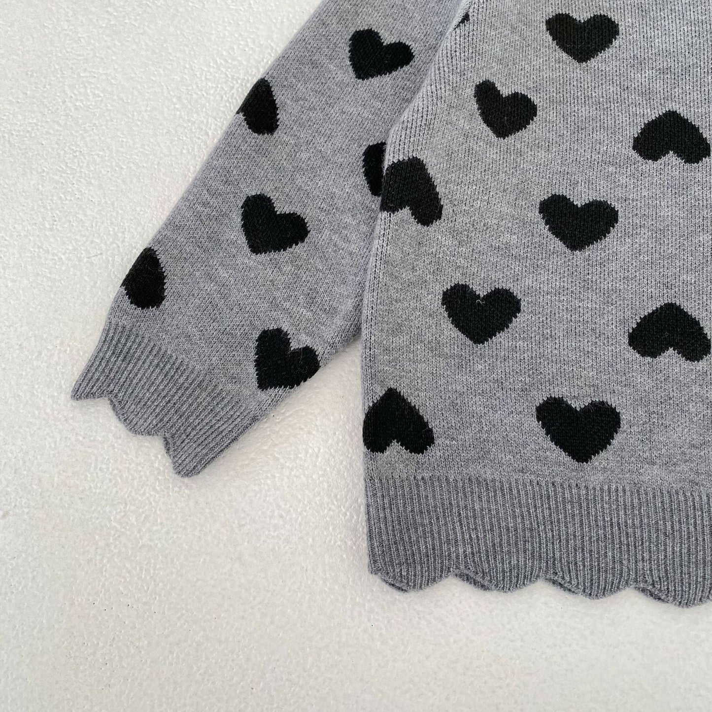Heart Jacquard Knit Set ハート柄 ニットセットアップ【mh0012399】 Engepapa