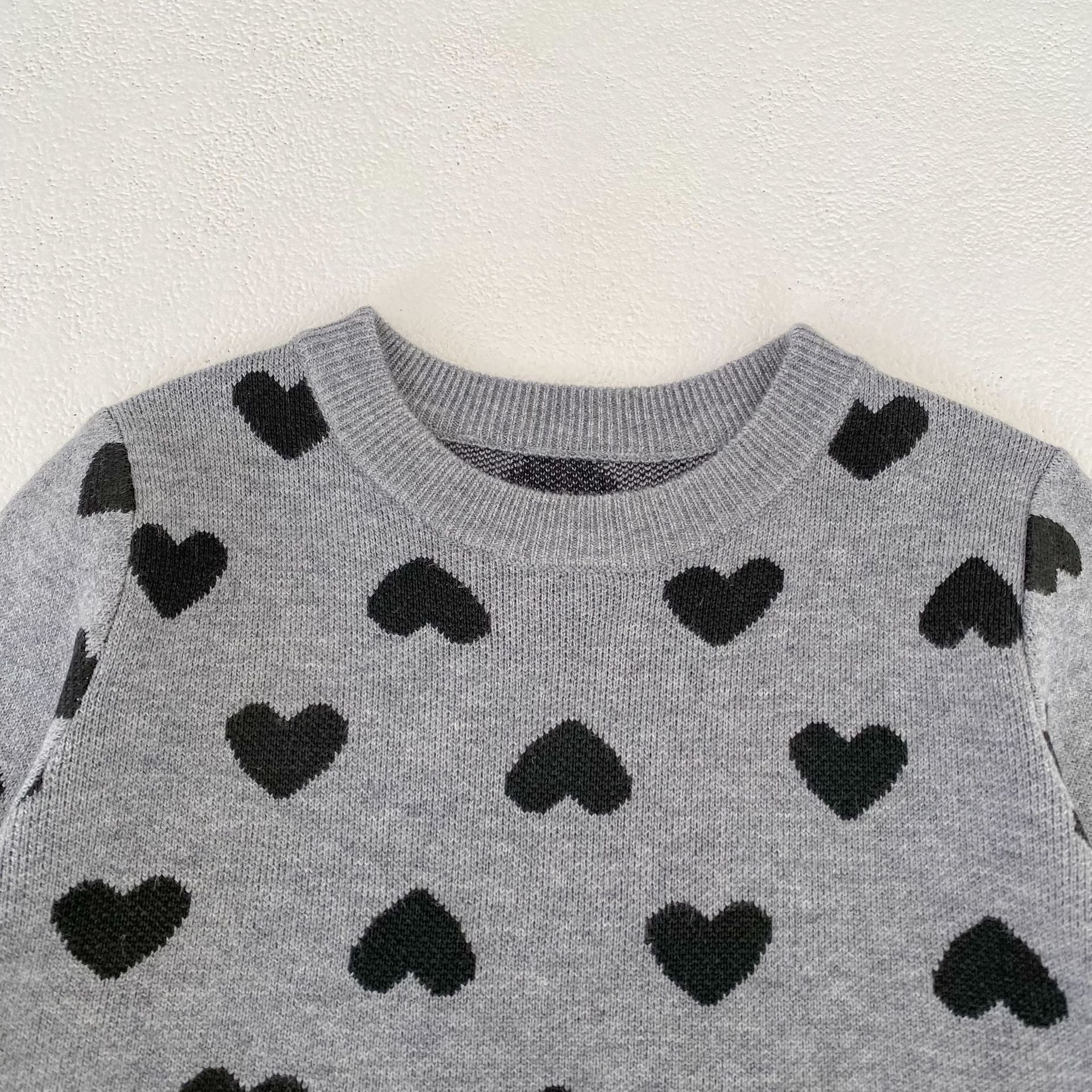 Heart Jacquard Knit Set ハート柄 ニットセットアップ【mh0012399】 Engepapa