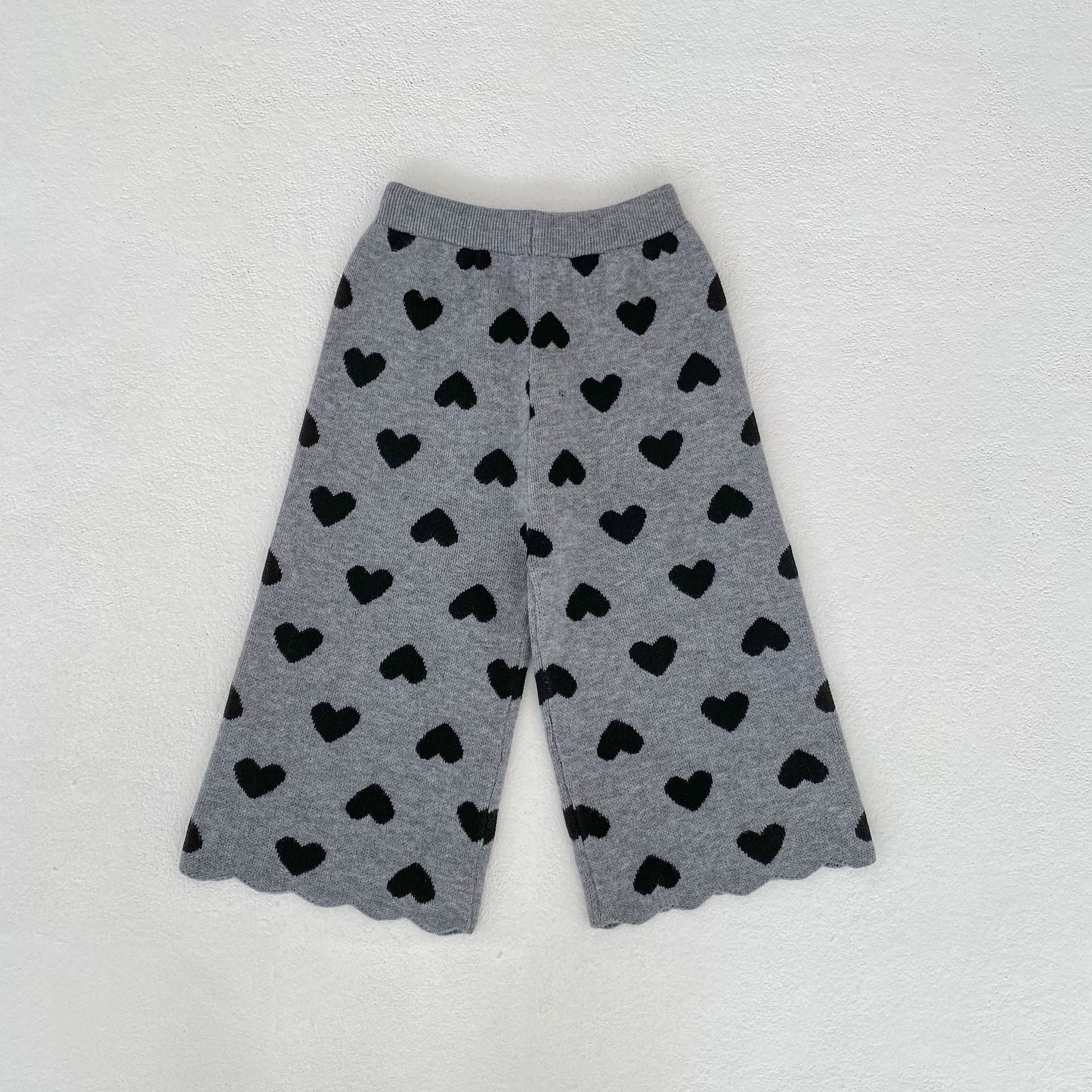 Heart Jacquard Knit Set ハート柄 ニットセットアップ【mh0012399】 Engepapa