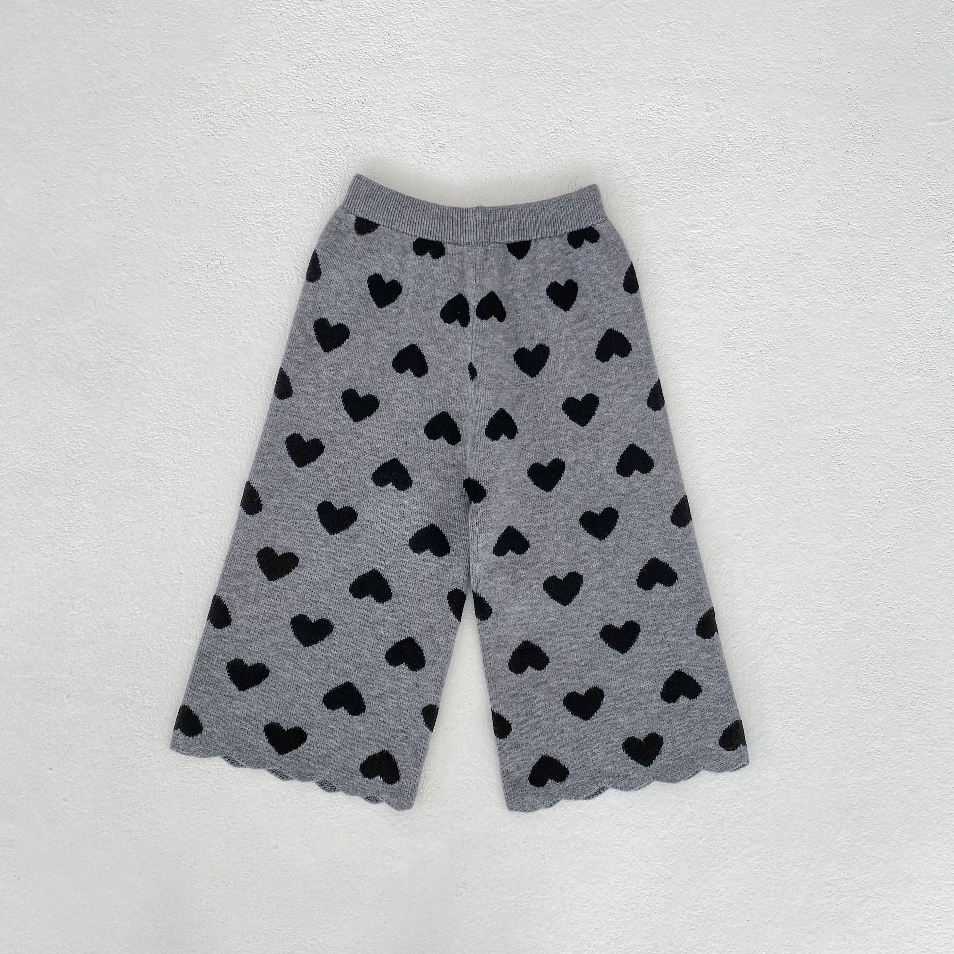 Heart Jacquard Knit Set ハート柄 ニットセットアップ【mh0012399】 Engepapa