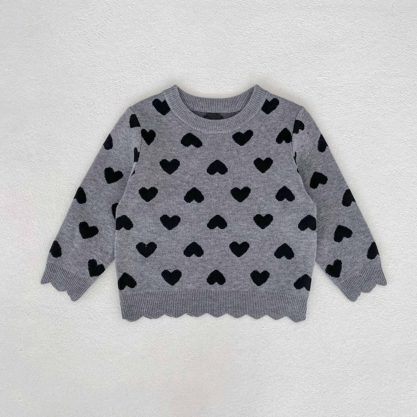 Heart Jacquard Knit Set ハート柄 ニットセットアップ【mh0012399】 Engepapa
