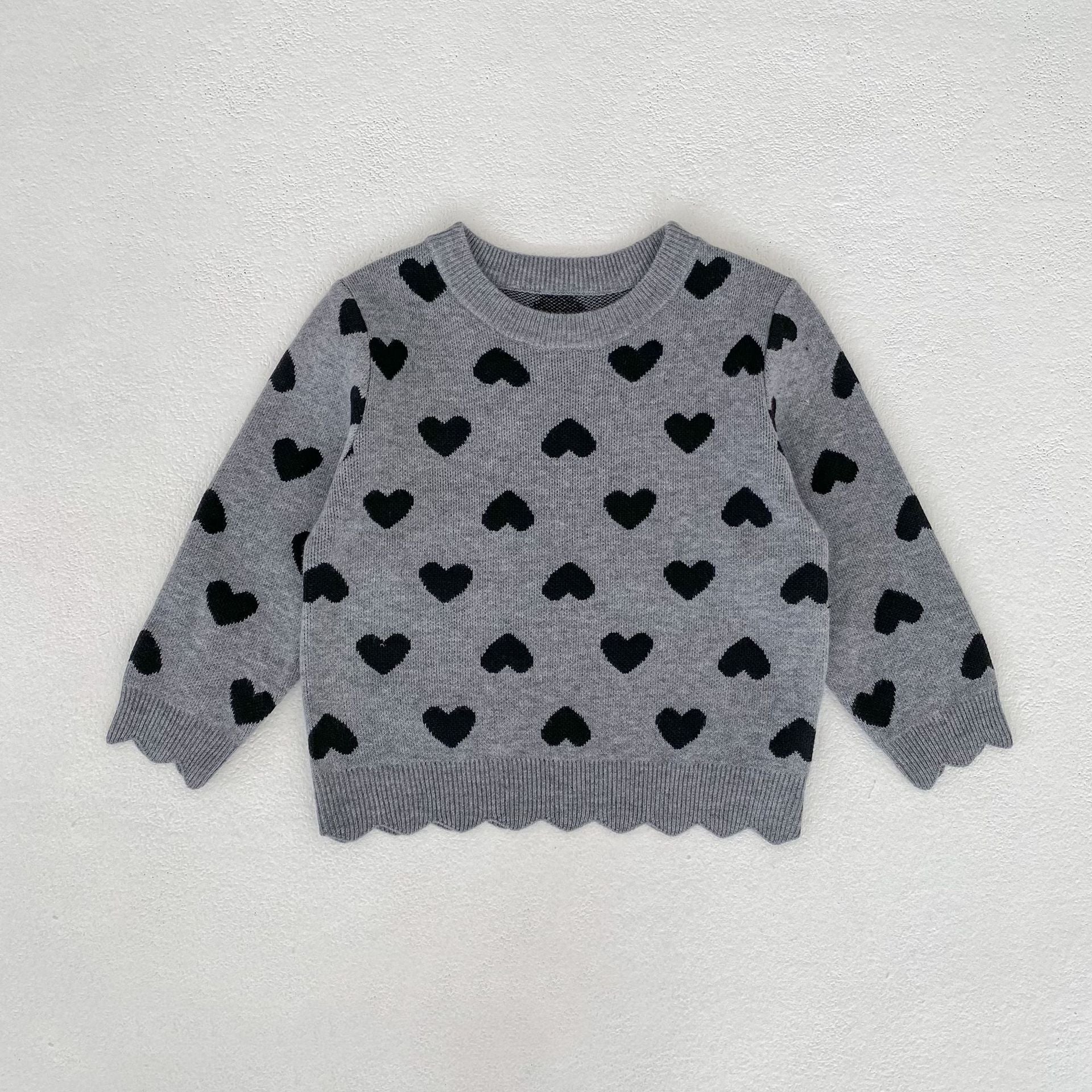 Heart Jacquard Knit Set ハート柄 ニットセットアップ【mh0012399】 Engepapa