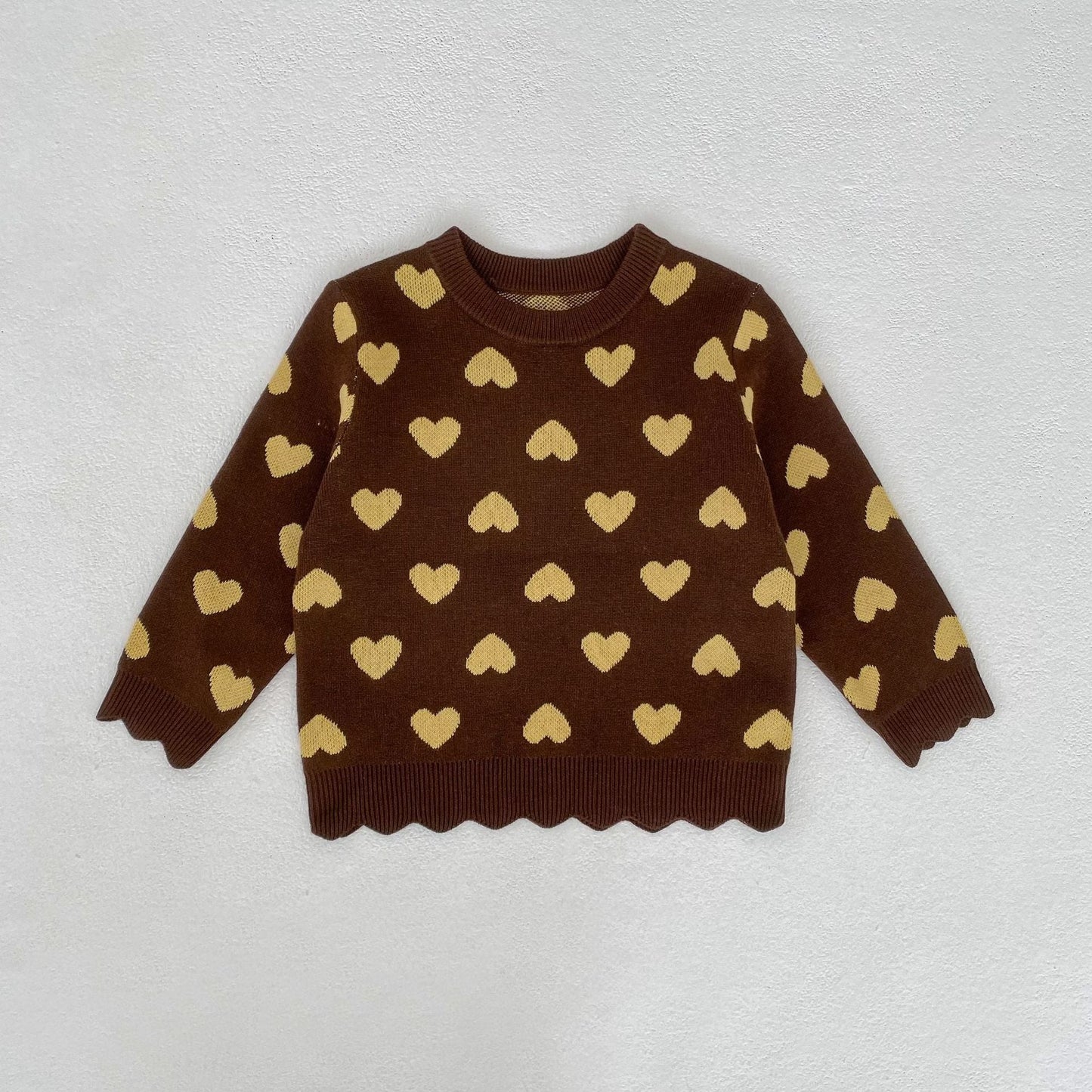 Heart Jacquard Knit Set ハート柄 ニットセットアップ【mh0012399】 Engepapa