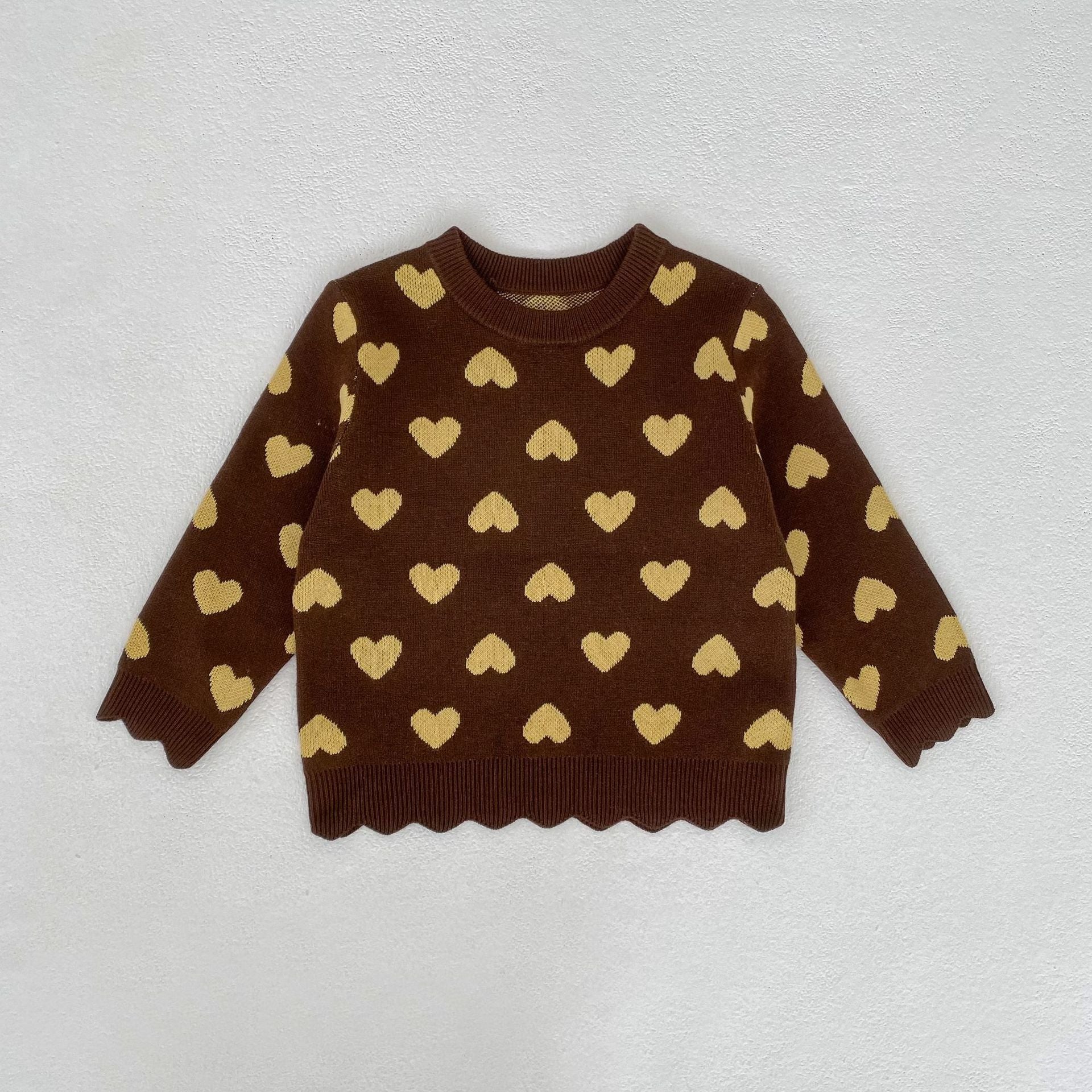 Heart Jacquard Knit Set ハート柄 ニットセットアップ【mh0012399】 Engepapa