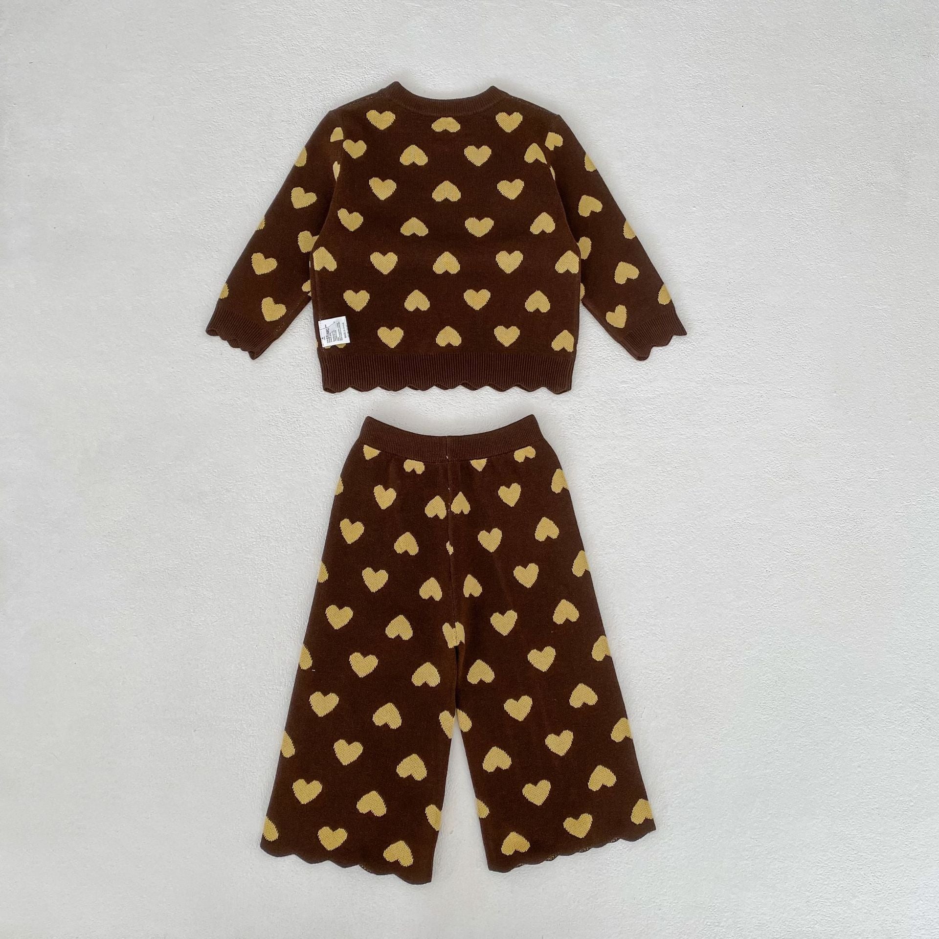 Heart Jacquard Knit Set ハート柄 ニットセットアップ【mh0012399】 Engepapa
