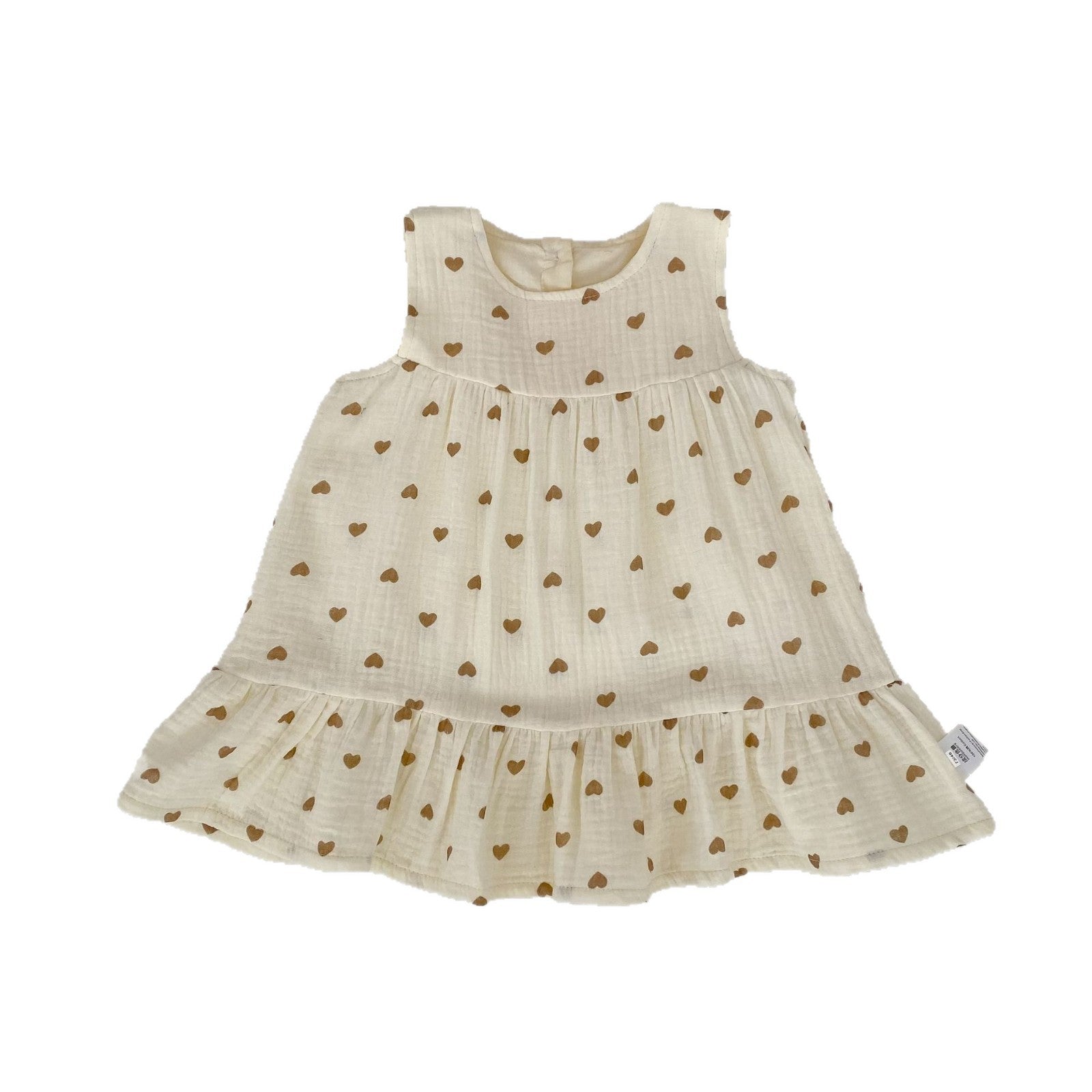 Heart Print Sleeveless Dress ハートプリント ノースリーブ ワンピース【mh0012480】 Engepapa ノースリーブワンピース