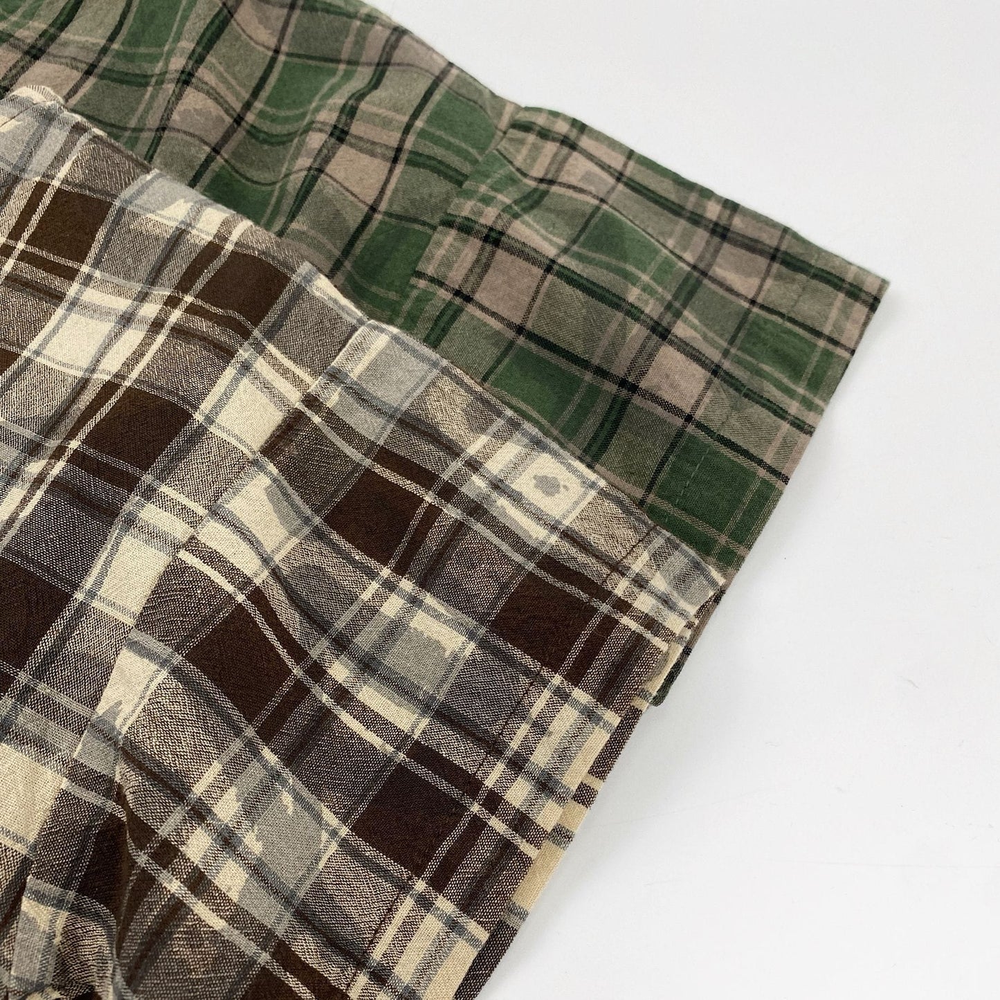 Henley Neckline Pocket Top タータンチェック 半袖シャツ【mh0012832】 Gikv king 半袖シャツ・ブラウス