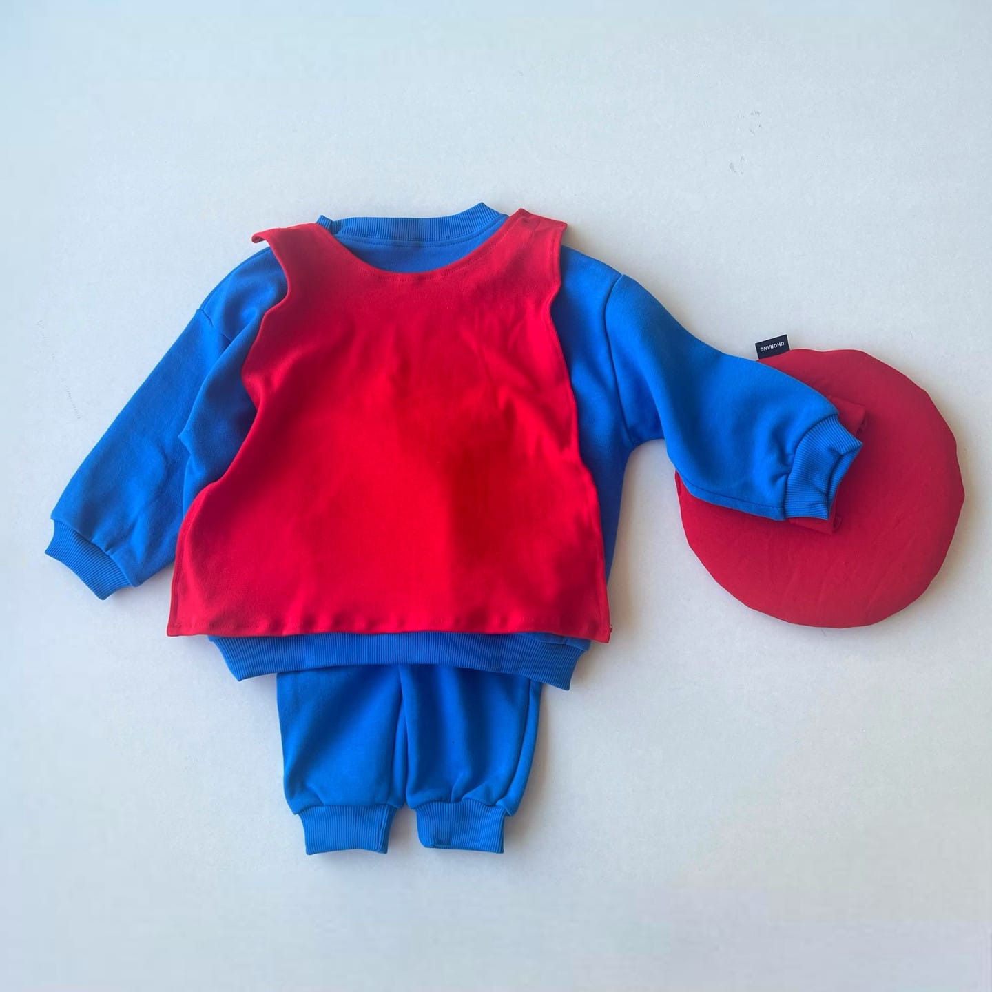 Hero Winged Costume Romper スーパーヒーロー 半袖/長袖ロンパース【mh0013371】 TOMMY'S GIFTS 長袖ロンパース