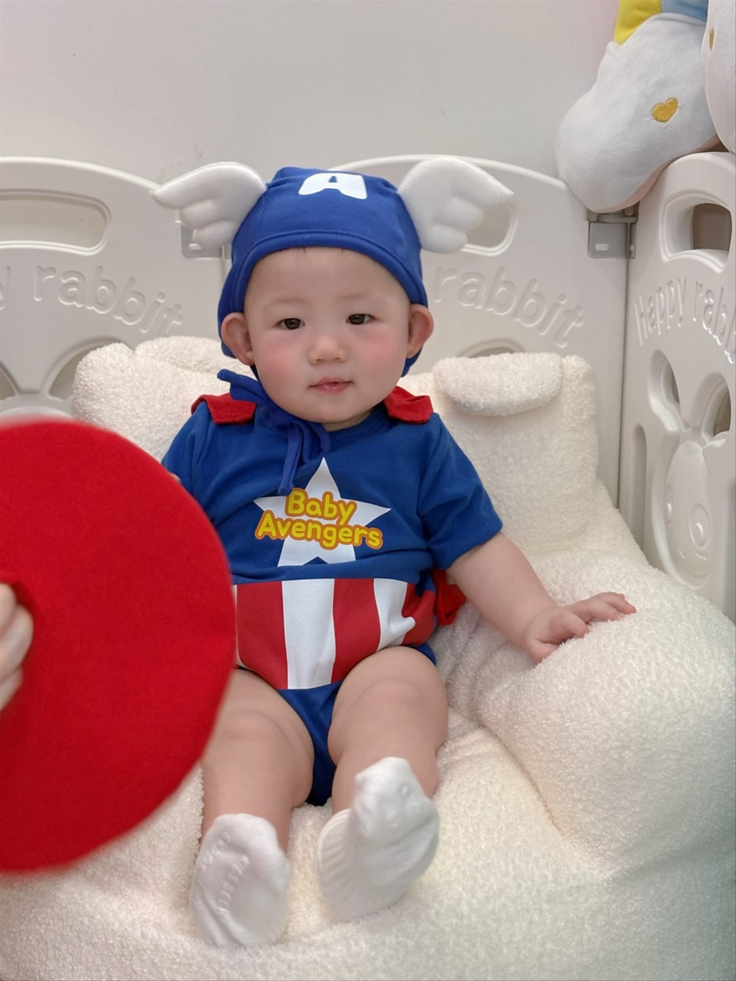 Hero Winged Costume Romper スーパーヒーロー 半袖/長袖ロンパース【mh0013371】 TOMMY'S GIFTS 長袖ロンパース
