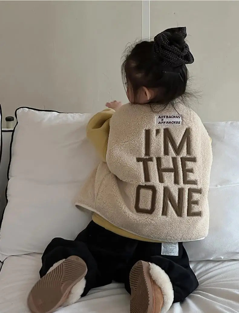 ベスト Beige White / 24M  90CM キッズベスト レターロゴ刺繍ボアフリースキルティングリバーシブルアウターベスト【mh0008003】