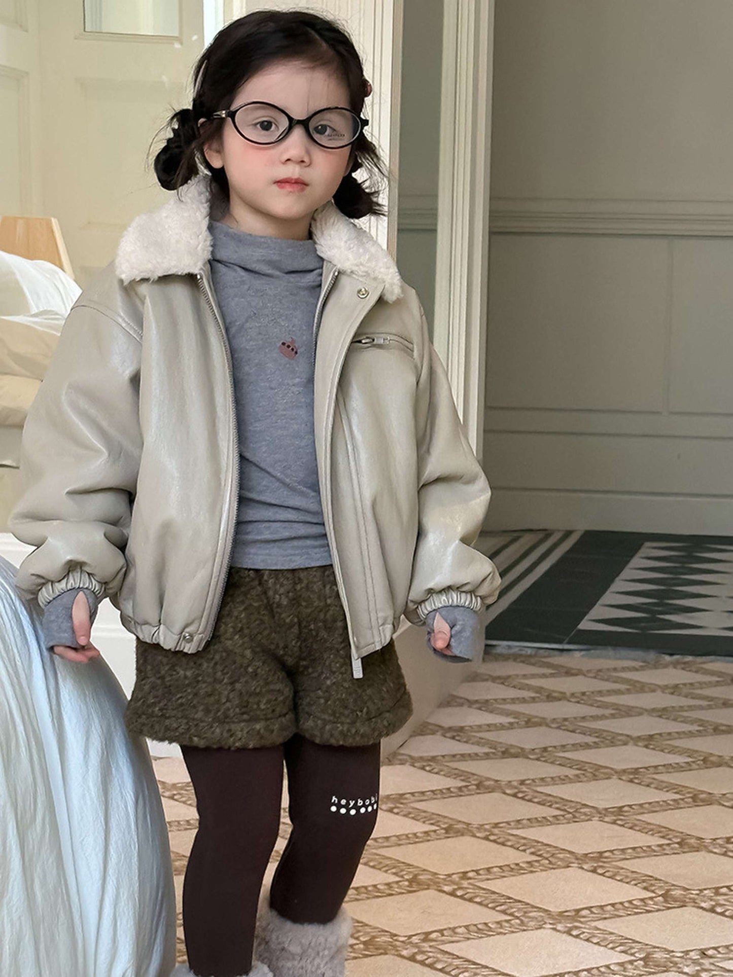 ハーフパンツ・ショートパンツ もこもこボアショートパンツ 裏地付き 秋冬 防寒 ボアパンツ【mh0011453】