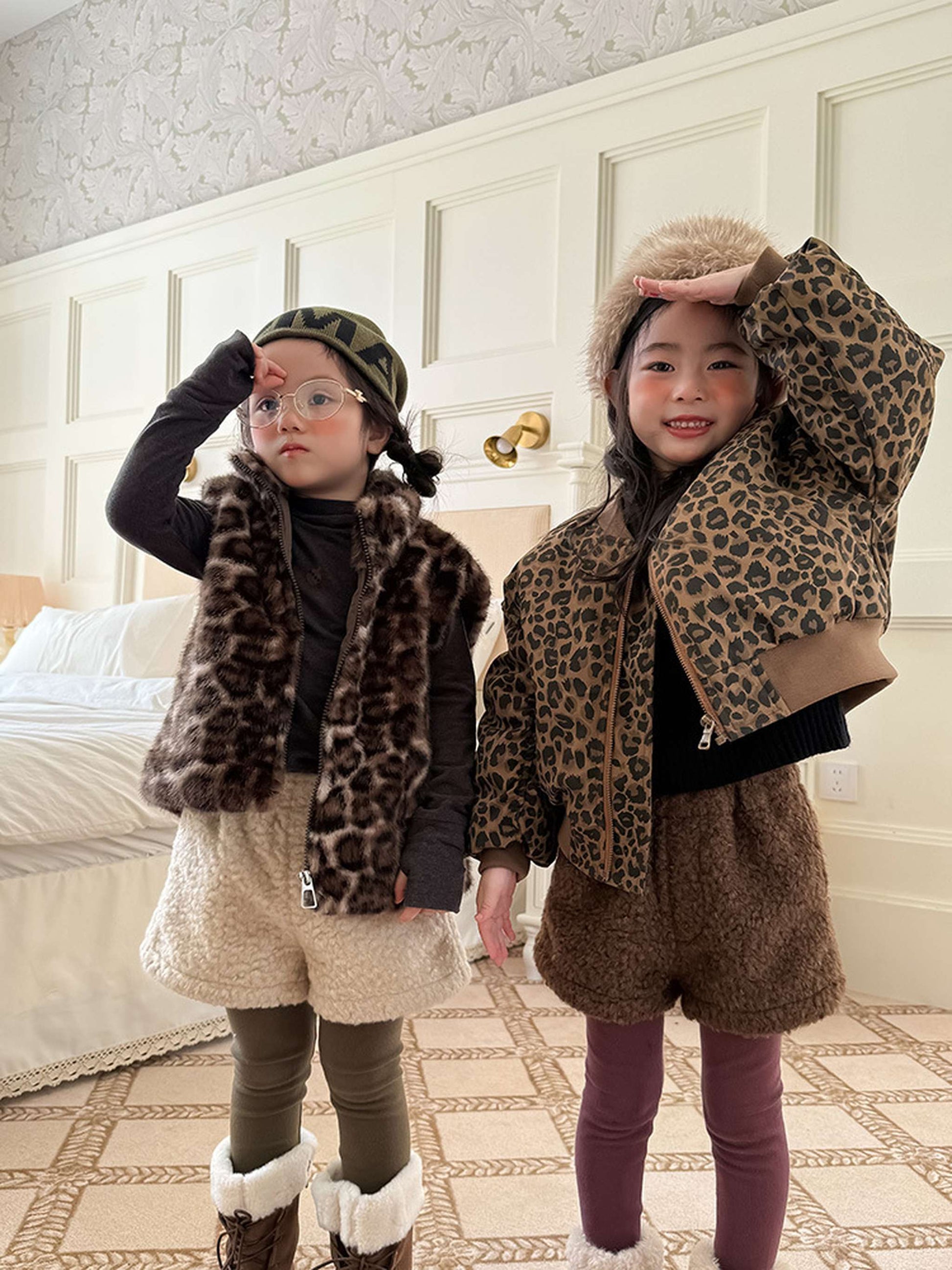 ハーフパンツ・ショートパンツ もこもこボアショートパンツ 裏地付き 秋冬 防寒 ボアパンツ【mh0011453】