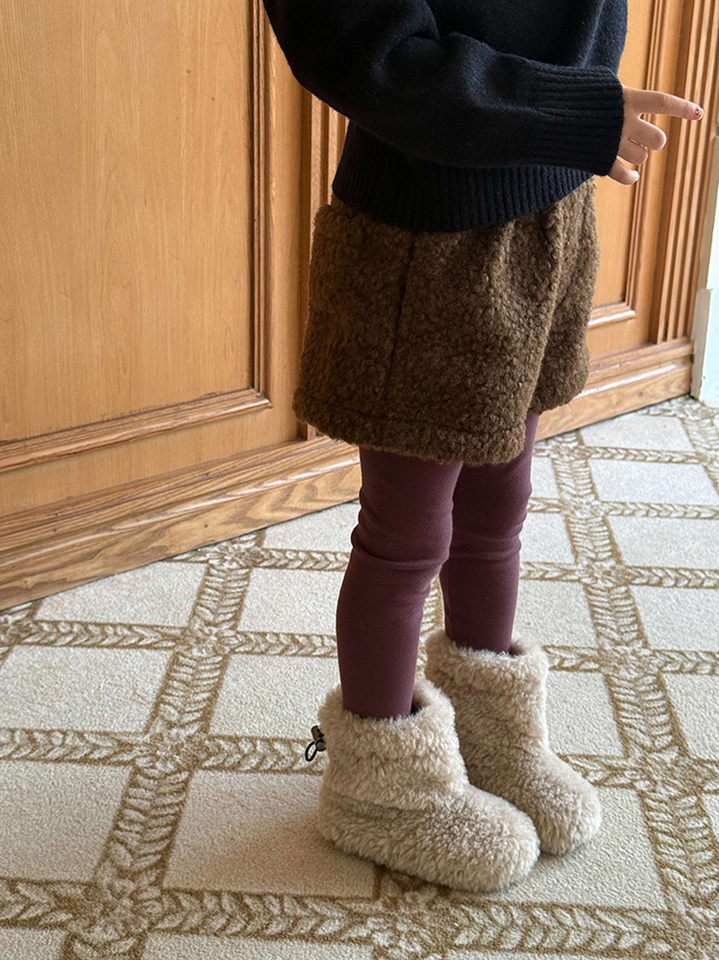 ハーフパンツ・ショートパンツ もこもこボアショートパンツ 裏地付き 秋冬 防寒 ボアパンツ【mh0011453】