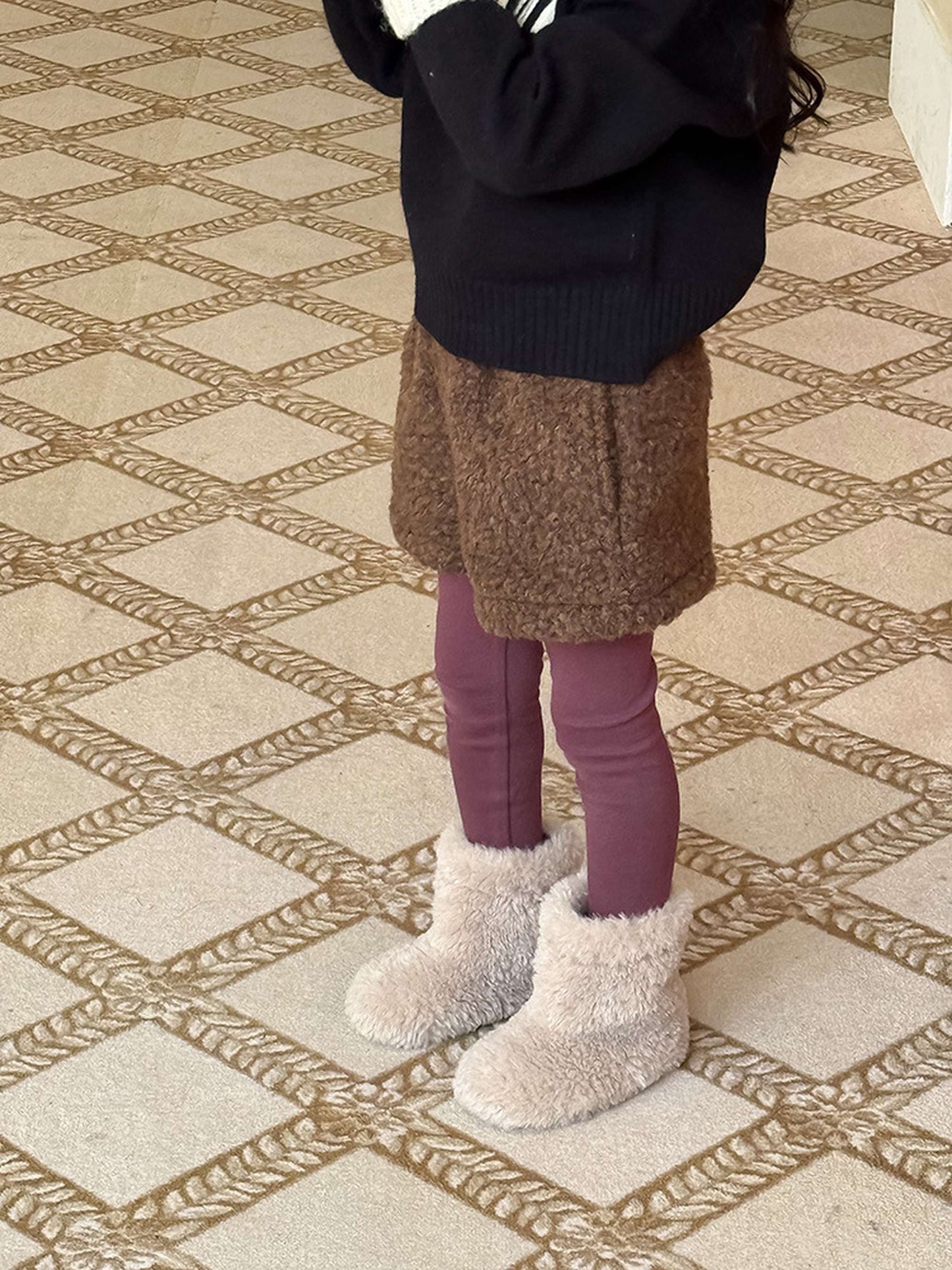 ハーフパンツ・ショートパンツ もこもこボアショートパンツ 裏地付き 秋冬 防寒 ボアパンツ【mh0011453】