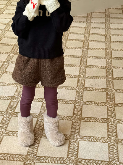 ハーフパンツ・ショートパンツ もこもこボアショートパンツ 裏地付き 秋冬 防寒 ボアパンツ【mh0011453】