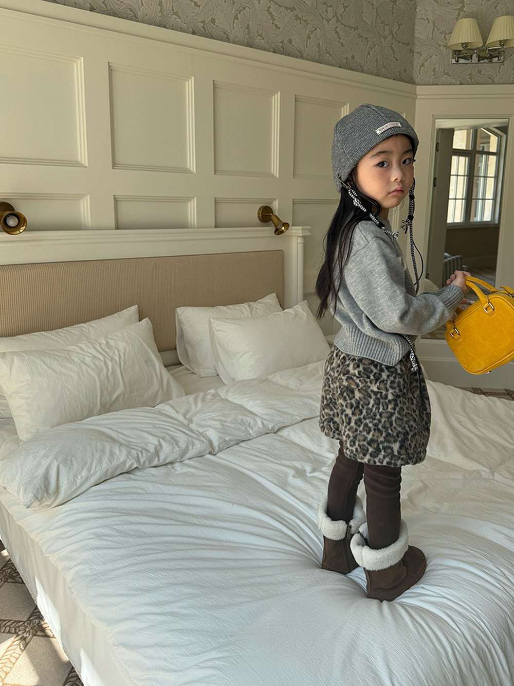 ハーフパンツ・ショートパンツ ショートパンツ レオパード柄 ウエストゴム ボトムス【mh0011454】