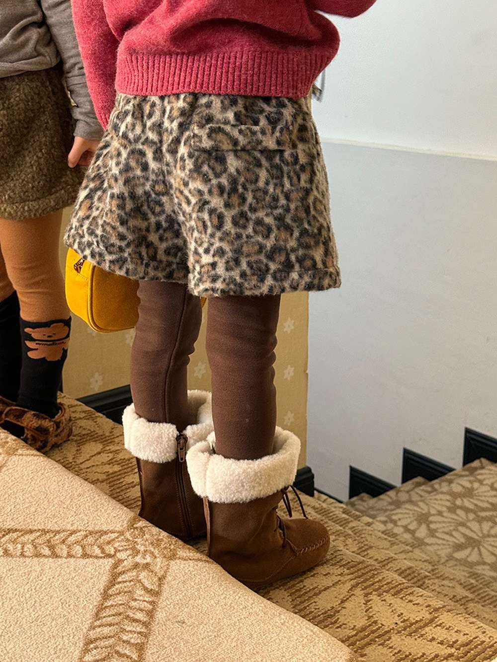 ハーフパンツ・ショートパンツ ショートパンツ レオパード柄 ウエストゴム ボトムス【mh0011454】