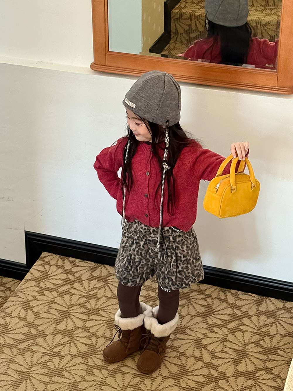 ハーフパンツ・ショートパンツ ショートパンツ レオパード柄 ウエストゴム ボトムス【mh0011454】