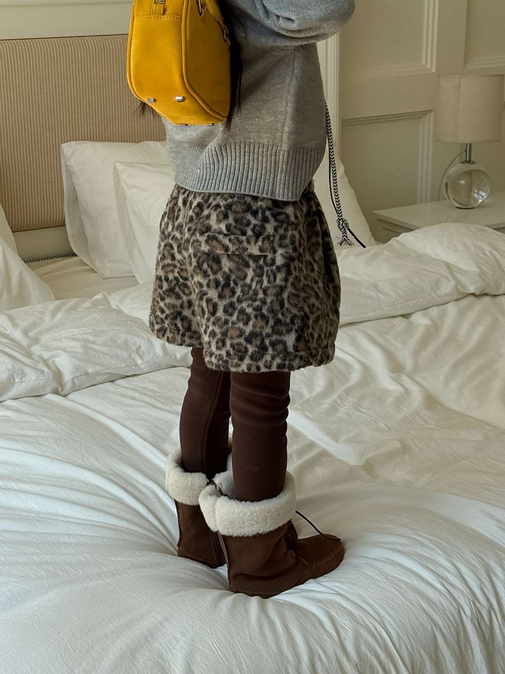 ハーフパンツ・ショートパンツ ショートパンツ レオパード柄 ウエストゴム ボトムス【mh0011454】