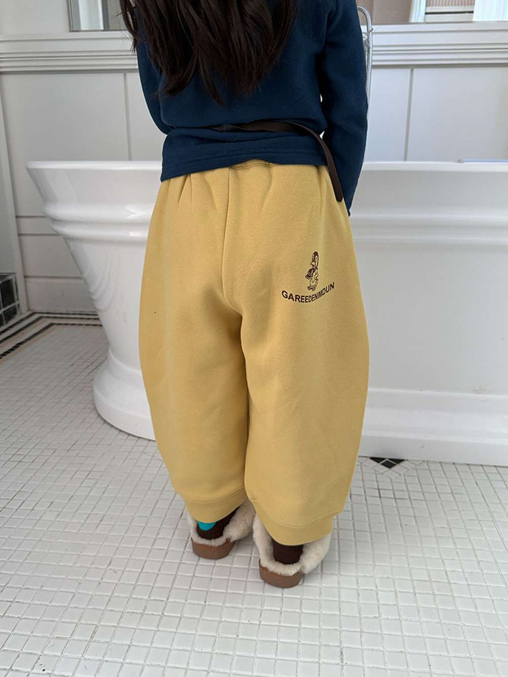 ロングパンツ・スウェットパンツ ゆるワイドスウェットパンツ 裏起毛バルーンシルエット 裏起毛スウェットパンツ【mh0011455】