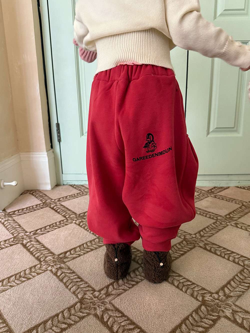 ロングパンツ・スウェットパンツ ゆるワイドスウェットパンツ 裏起毛バルーンシルエット 裏起毛スウェットパンツ【mh0011455】