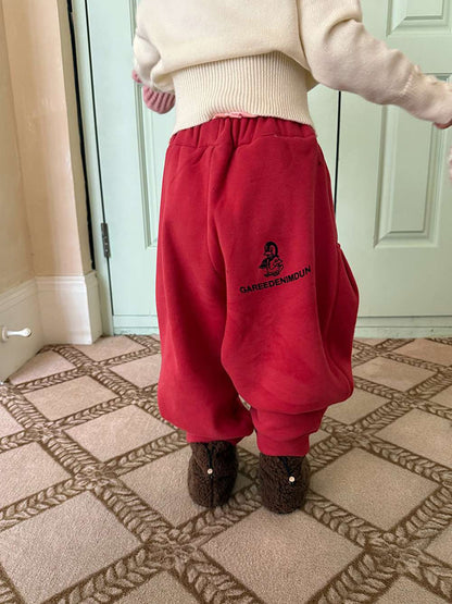 ロングパンツ・スウェットパンツ ゆるワイドスウェットパンツ 裏起毛バルーンシルエット 裏起毛スウェットパンツ【mh0011455】