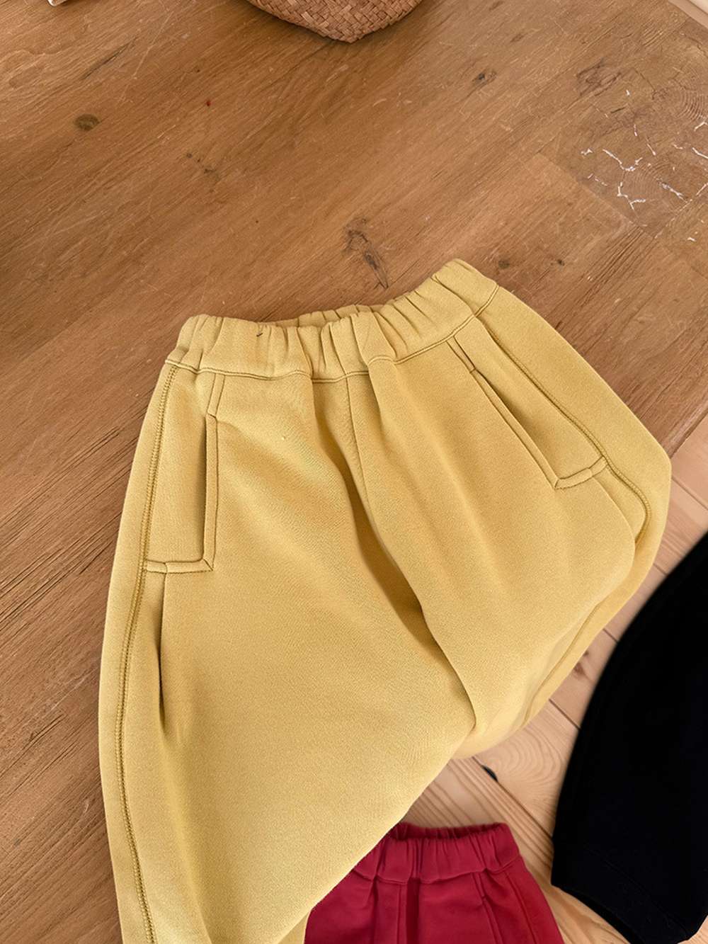 ロングパンツ・スウェットパンツ ゆるワイドスウェットパンツ 裏起毛バルーンシルエット 裏起毛スウェットパンツ【mh0011455】