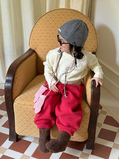 ロングパンツ・スウェットパンツ ゆるワイドスウェットパンツ 裏起毛バルーンシルエット 裏起毛スウェットパンツ【mh0011455】