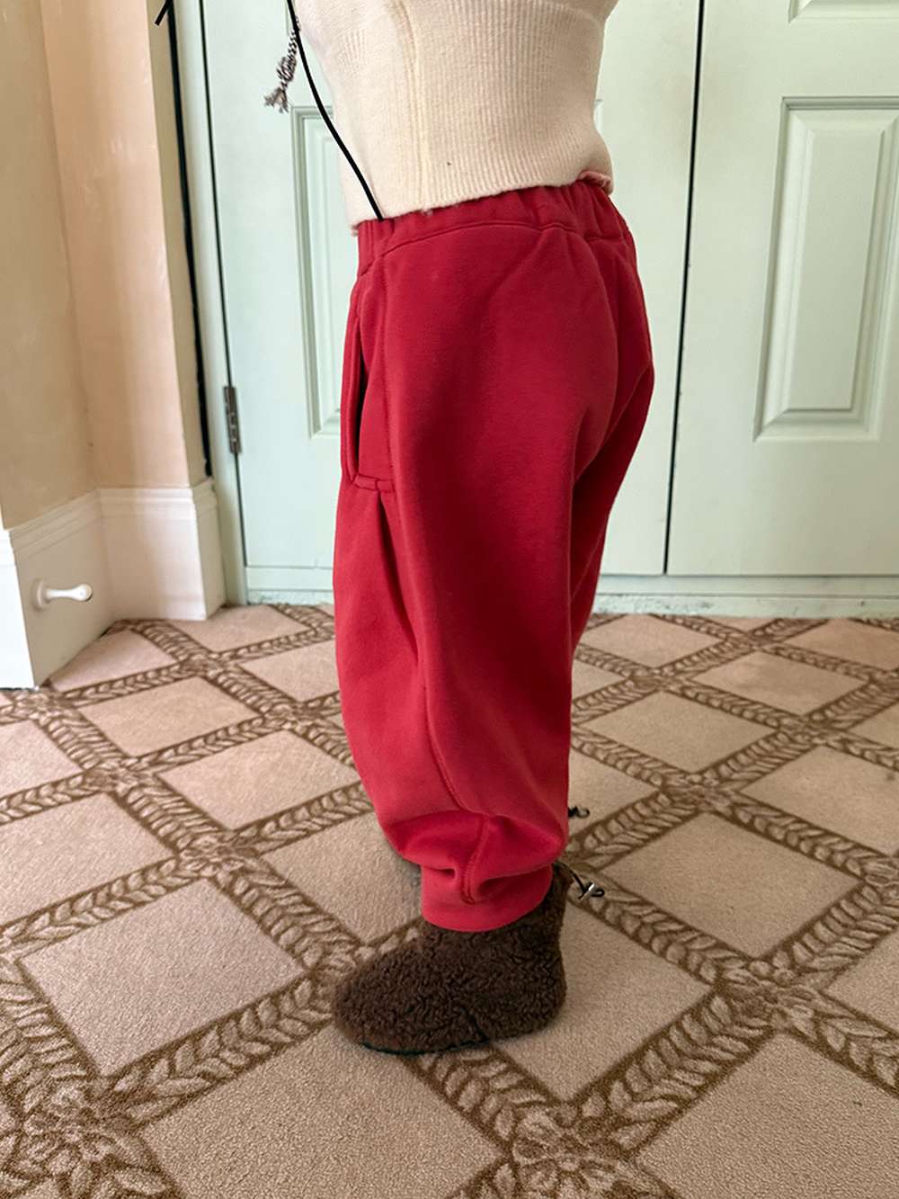 ロングパンツ・スウェットパンツ ゆるワイドスウェットパンツ 裏起毛バルーンシルエット 裏起毛スウェットパンツ【mh0011455】