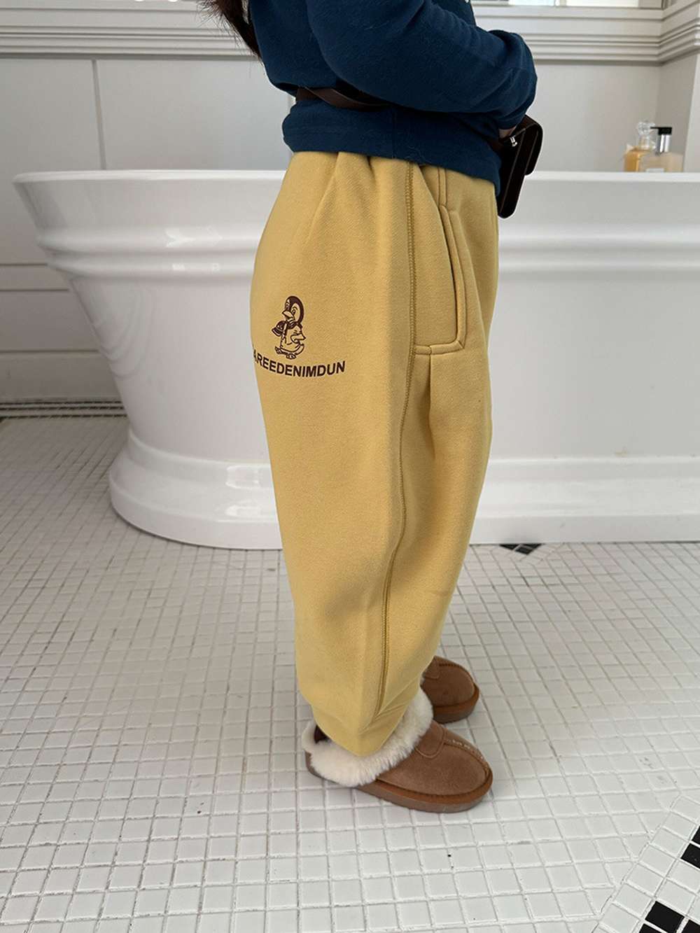 ロングパンツ・スウェットパンツ ゆるワイドスウェットパンツ 裏起毛バルーンシルエット 裏起毛スウェットパンツ【mh0011455】