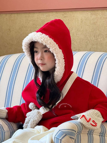 トレーナー・フーディ 長袖スウェットパーカー 裏起毛 もこもこフード付 長袖フーディー 【mh0011457】