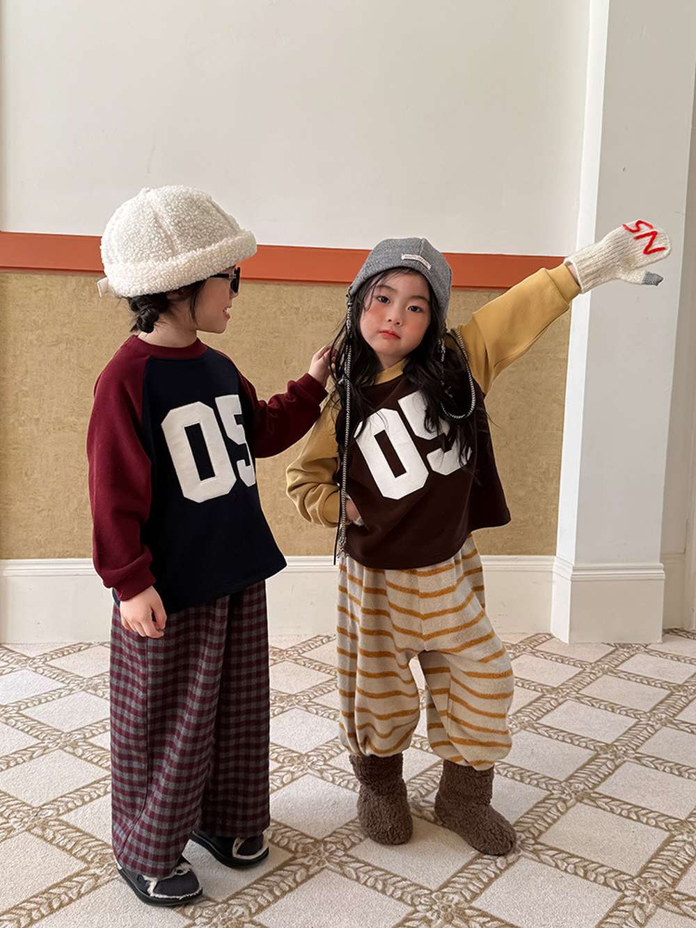 ロングパンツ・スウェットパンツ ロングパンツ 裏起毛 チェック柄 ストレートパンツ【mh0011463】